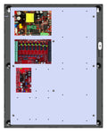 LifeSafety Power FPO75-B100C8PE2H Unified Power System, 8 Lock Control, 2 Managed Outputs, High Power, Dual Voltage, Compact Enclosure, Gray