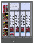 LifeSafety Power FPO250/250/250-4D84M8NLCE12S/P32-A FlexPower Dual Voltage Power Supply with (4) D8 Modules, (4) M8 Modules, NLC NetLink Module, E12 Enclosure, Software House Backplate, 750W, 120VAC