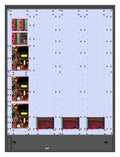 LifeSafety Power FPO250/250/250-3C83D8PNLCE12M FlexPower Dual Voltage Power Supply with (3) C8 Modules, (3) D8P Modules, NLC NetLink Modules, E12 Enclosure, Mercury Backplate, 750W, 120VAC