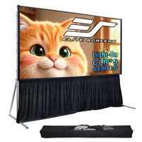 Elite Screens LPS124H-CLR5 124" Lights-On Portable Folding CLR5 Projector Screen, 16:9