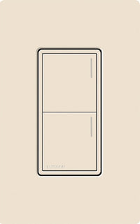 Lutron RRST-W2B-LA Sunnata RF Keypad; 2-Button; Light Almond