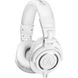 Audio-Technica ATH-M50XWH Professional Monitor Headphones, Closed-Back Dynamic