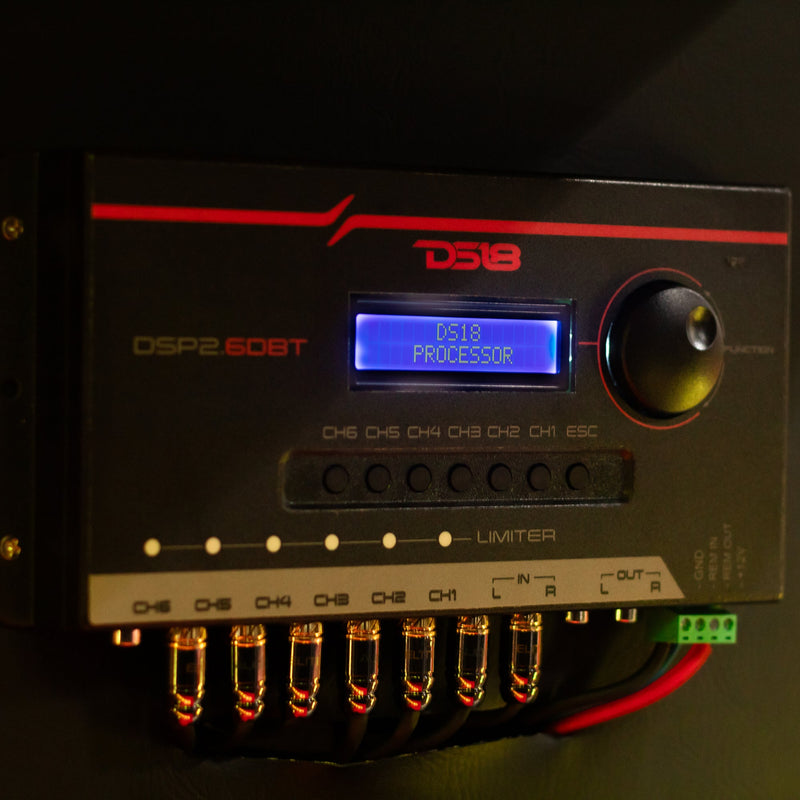2-Channel In and 6-Channel Out Digital Sound Processor (DSP) with Blue ...