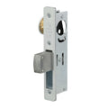 Adams Rite MS1850S-450-628 MS1850S Series MS Deadlock with Hook Bolt, 1-1/2" Backset, Flat Faceplate, Non-Handed, Clear Anodized