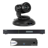 Vaddio EasyIP 10 Base Kit, (1) Professional IP PTZ Camera, (1) Decoder, (1) Luxul Network Switch, Black (999-30201-000)