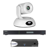 Vaddio EasyIP 20 Base Kit, (1) Professional IP PTZ Camera, (1) Decoder, (1) Network Switch, White (999-30232-000W)