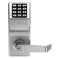 Napco DL2700LD/26D DL2700 Series Pushbutton Cylindrical Door Lock, 100-User Codes, Satin Chrome