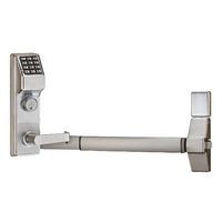 Napco ETDL27S1G26DM99 Exit Trim Lock, Straight Lever with Keypad, Satin Chrome