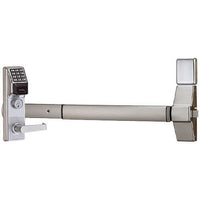 Napco ETPDLS1G/26DM99 Weatherproof Push Button Exit Trim with Prox Reader 2000-Users, 40000-Event, Audit Trail Straight Lever for Marks M9900, Satin Chrome