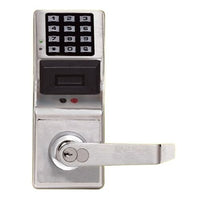Napco PDL5300/26D Electronic Double Sided Digital Proximity Lock, Standard Key Override, Satin Chrome Finish