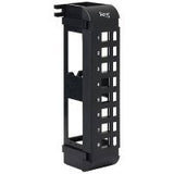 ICC IC107BP8VB Blank Wall Mount Patch Panel with Ports and Zero-U for EZ and HD Style