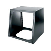Middle Atlantic 2-10 Slim 2 10U Sloped Desktop Rack with Threaded Rackrail and Removable Side Panels, TAA Compliant, Black