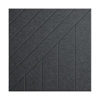 Middle Atlantic AUTT22SQWSTSMSDG TruTile Acoustic Wall Panel, Wide Slant, Shadow Gray