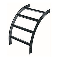 Middle Atlantic CLB-VI90-W18 90° Vertical Inside Ladder Bend, 18" Wide, Black