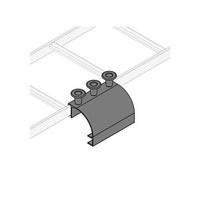 Middle Atlantic CLH-SD8 CL Series Ladder Side Drop with Spools, 8" Width, Black