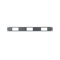 Middle Atlantic DECP-1X3 Decora Device Panel for (3) Devices, 1U RMS