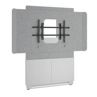 Middle Atlantic FM-DS-4875FW-CD8W Forum Floor-to-Wall Mounted 48" 2-Bay Display Stand for (1) 66" to 75" Display, Light