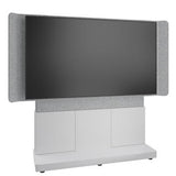 Middle Atlantic FM-DS-6675FS-DD8W Forum Series 66" Free-Standing 3-Bay Display Stand for (1) 70-75" Display, Light