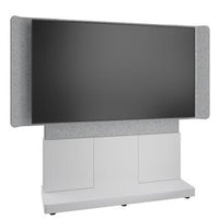 Middle Atlantic FM-DS-6675FS-DD8W Forum Series 66" Free-Standing 3-Bay Display Stand for (1) 70-75" Display, Light