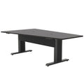 Middle Atlantic FM-TAN-0905430-A3G Forum 90" Angle Table for 5 to 7 People, 30" Seated Height, Asian Night Table Top with Dark Table Base