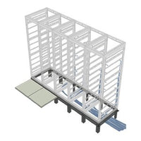 Middle Atlantic RIB-1-SNE27-42 1-Bay Riser Base for 42" Deep SNE Racks, 27" Wide Racks