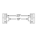Middle Atlantic 23-19-2 RS Rack Rail Reducer, 2U, 23 to 19" Width