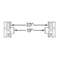 Middle Atlantic 23-19-3 Rack Rail Reducer, 3U RMS, 23 to 19" Width