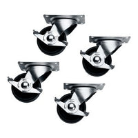 Middle Atlantic 5WL Slim 5 Series Caster Kit, Locking Casters