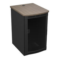 Middle Atlantic BGR-25SA27MDK-C8 Rolling Presentation Rack with Studio Teak Top, TAA Compliant