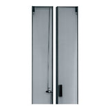 Middle Atlantic CLVRD-WMRK-45LH CLVRD Series Split Vented Door for WMRK Racks with Handle Knockout, 45U, Black
