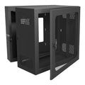 Middle Atlantic CWR-12-17VD Data Swing Wall Rack, Vented Door, 17" Depth, 12U, TAA Compliant, Black