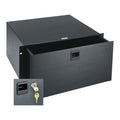 Middle Atlantic D5LK Rackmount Drawer with Lock, 5U RMS, Anodized, Black Brushed
