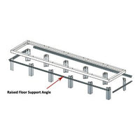 Middle Atlantic DANGLE-3-31 3-Bay Support Angles, 31" Depth DRK Racks
