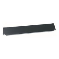 Middle Atlantic EB2 2U RMS Blank Rack Panel, Flat, Flanged, Steel, Black Powder Coat