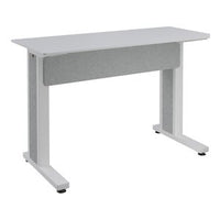 Middle Atlantic FM-TRE-0602738-D8W Forum Rectangle Table for (2) People, 38" Counter Height, Designer White Table Top with Light Table Base