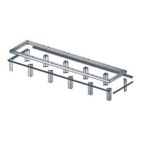 Middle Atlantic GANGLE-3-24 3-Bay Raised Floor Support Angle, 24"