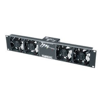 Middle Atlantic IUQFP-4 UQFP Ultra Quiet Series Fan Panel, 100 CFM, Black
