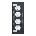 Middle Atlantic M-2X15A MPR Module, Double Duplex, 15A, 8" Deep, Black