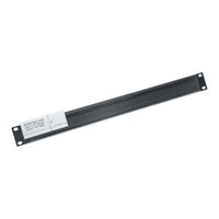 Middle Atlantic PBL1-ID Flanged Blank Rack Panel with ID Strip, 1/2" Deep, 1U RMS, Black