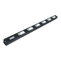 Middle Atlantic PCR6-A PCR Series Pre-Configured MPR Raceway, 20A, 3.8" Depth, Black