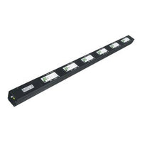 Middle Atlantic PCR6-A PCR Series Pre-Configured MPR Raceway, 20A, 3.8" Depth, Black