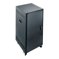 Middle Atlantic PTRK-2126 PTRK Series 21U RMS Portable Rolling 4-Post Floor Standing Rack, 26" Depth