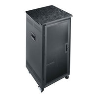 Middle Atlantic PTRK-2726MDK PTRK Series 4-Post Portable Rolling Floor Standing Rack, 26" Depth, 27U RMS
