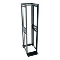 Middle Atlantic R412-4524B R4 Series 4-Post Open Frame Rack, 24" Deep, 45U RMS, Black