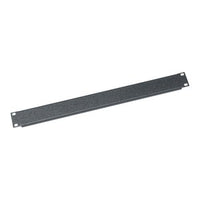 Middle Atlantic SB1 1U RMS Blank Rack Panel, Flanged, Textured, Steel, Black Powder Coat