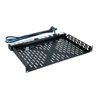 Middle Atlantic U1V-4 Utility Vented Rack Mounted Shelf, 10.8" Depth, 1U, 4-Pack