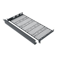 Middle Atlantic UFA-8-F1 UFA Small Device Mounting Rack Shelf with 1U RMS Faceplate, 8" Depth, 1U RMS