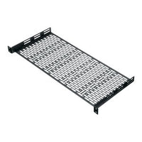 Middle Atlantic UFA-8 UFA Series Small Device Rack Mounted Rack Shelf, 8" Depth, 1U RMS, Steel, Black