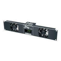 Middle Atlantic UQFP-2D 50 CMF Ultra Quiet 2-Fan Panel with Display, 24 dB