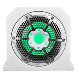Dual 10" Marine Subwoofer Enclosure with 10" Passive Radiator and LED RGB Lights 350 Watts Rms 4-Ohm (NXL-10SUB Included)